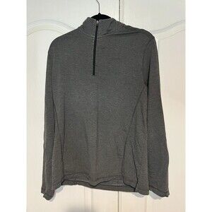 Orvis Shirt 1/4 Zip Pullover Mens Large Gray Performance Lightweight Fishing